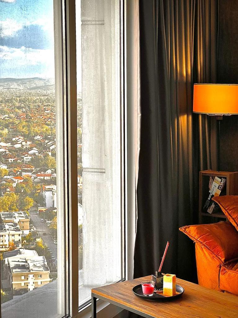 Alfred Sky Smart Apartment 29Th Spa Included Скопие Екстериор снимка