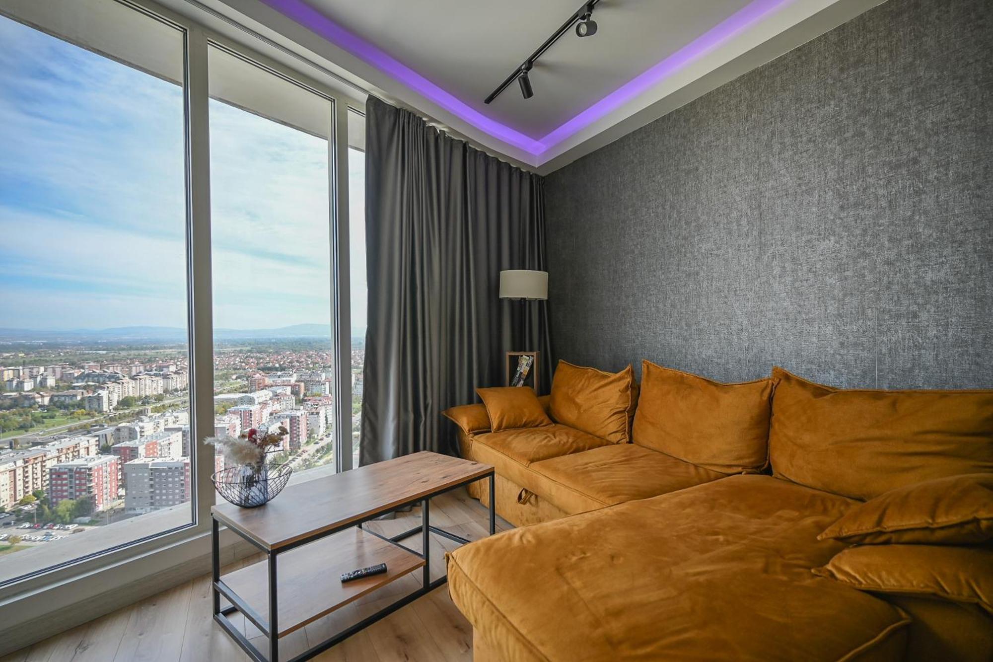 Alfred Sky Smart Apartment 29Th Spa Included Скопие Екстериор снимка