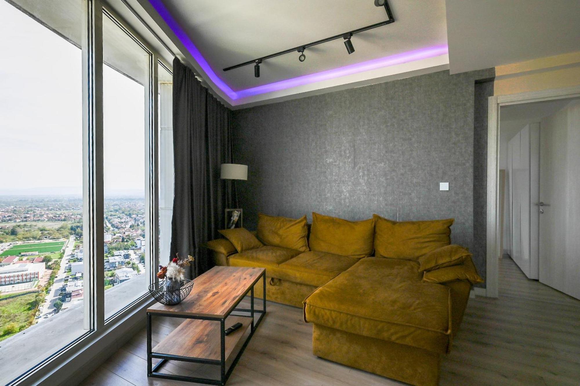 Alfred Sky Smart Apartment 29Th Spa Included Скопие Екстериор снимка